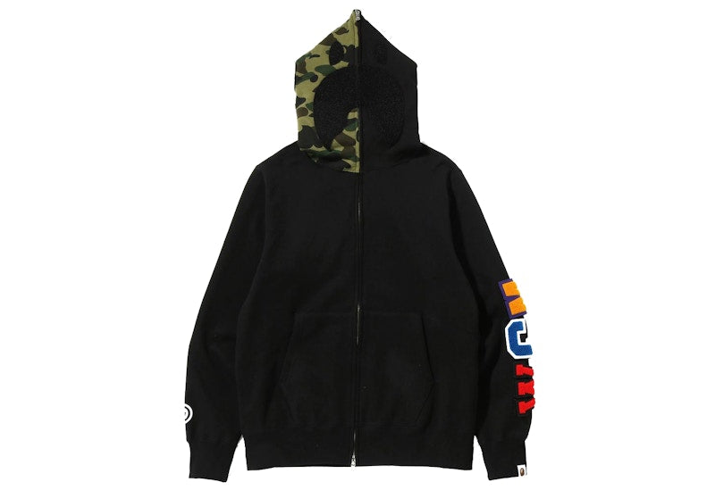 BAPE Detatchable Shark Full Zip Hoodie Black