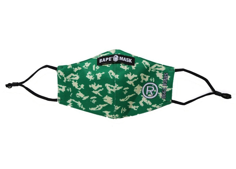 BAPE Digital Camo Mask Green