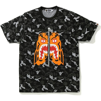 BAPE Digital Camo Tiger Tee Black