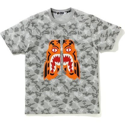 BAPE Digital Camo Tiger Tee Gray