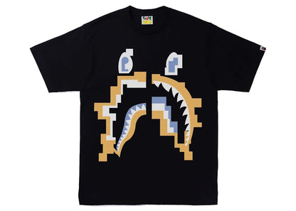 BAPE Digital Shark Tee Black