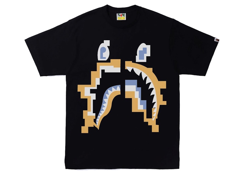 BAPE Digital Shark Tee Black