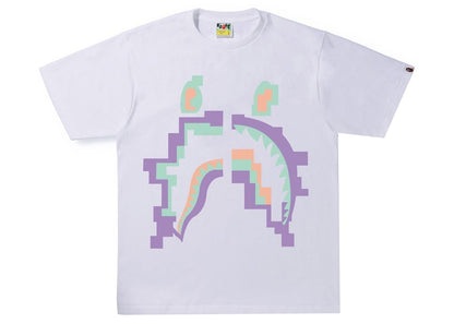 BAPE Digital Shark Tee White
