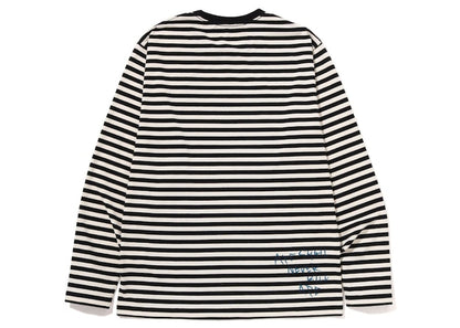 BAPE Discharge College Hoop L/S Tee White