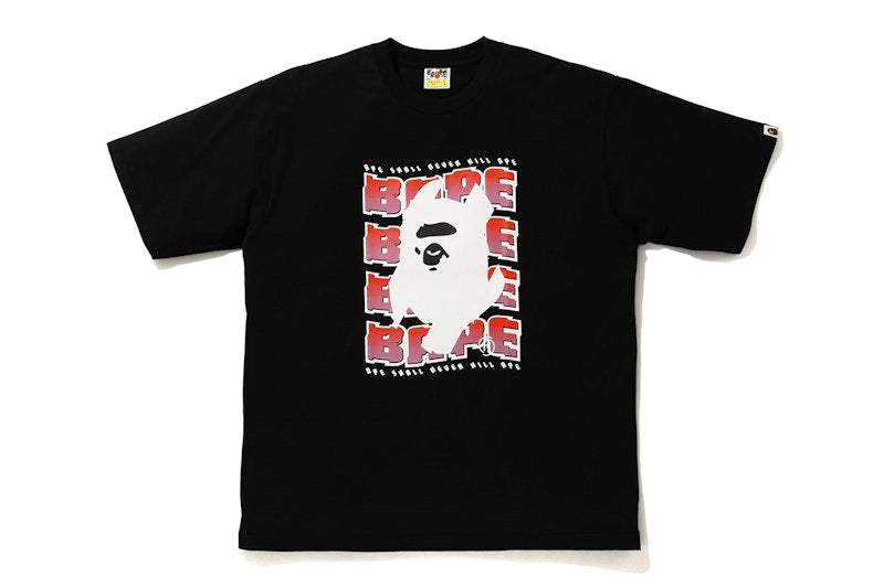 BAPE Distortion Relaxed Tee Black
