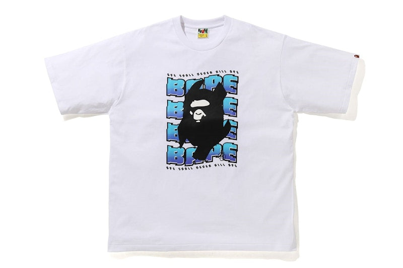 BAPE Distortion Relaxed Tee White