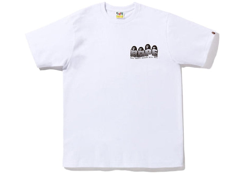 BAPE Distortion Tee White Green
