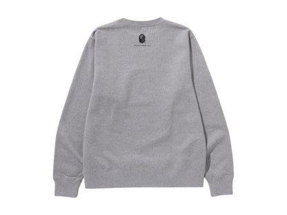 BAPE Dot Com Crewneck Sweatshirt Gray