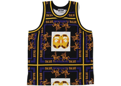 BAPE Double Ape Head Basketball Tank Top Black