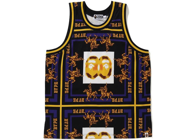 BAPE Double Ape Head Basketball Tank Top Black