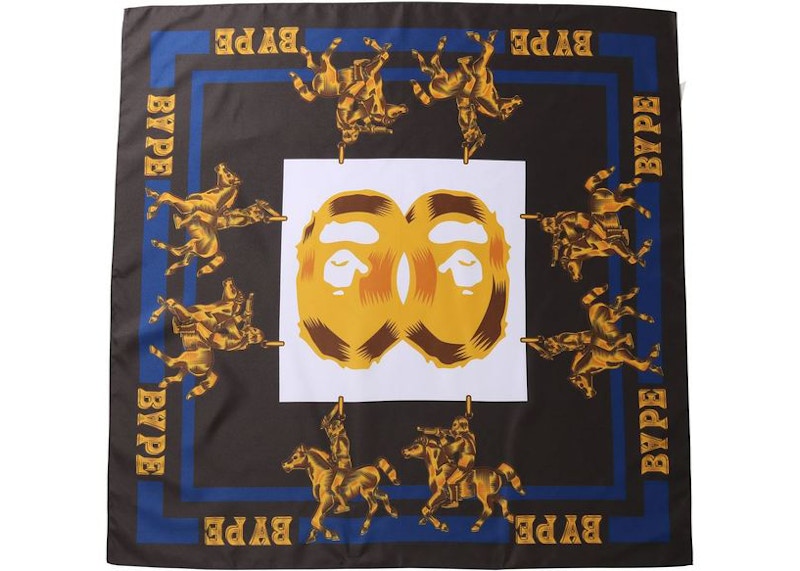 BAPE Double Ape Head Scarf Scarf Black