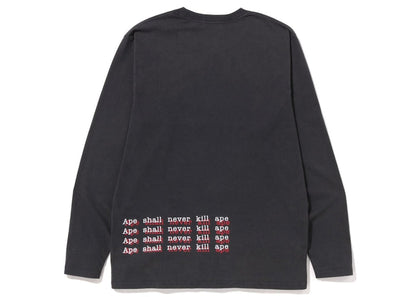 BAPE Double Print L/S Tee Black