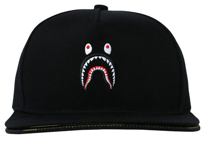 BAPE Double Visor Shark Snapback Cap Black