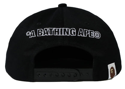 BAPE Double Visor Snapback Cap Black