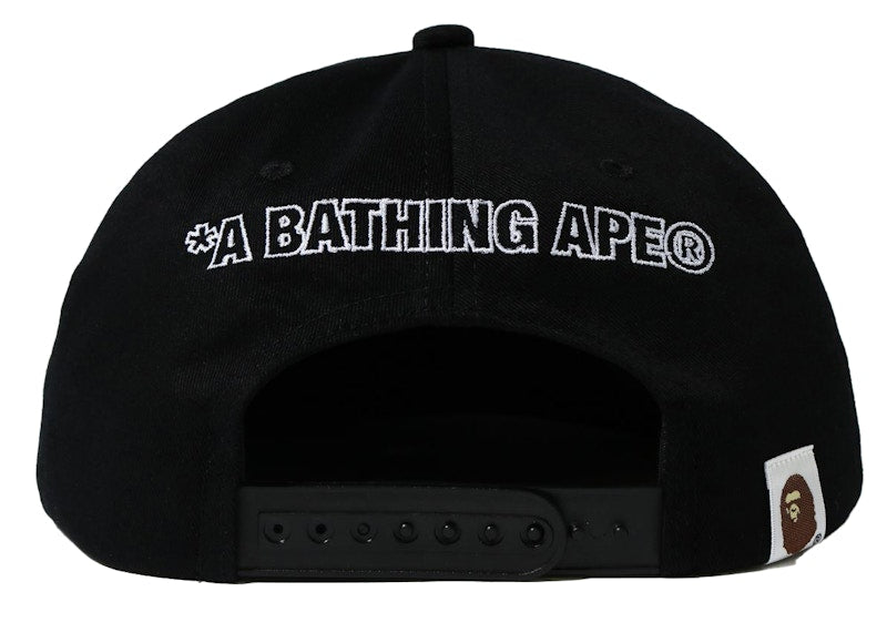 BAPE Double Visor Snapback Cap Black