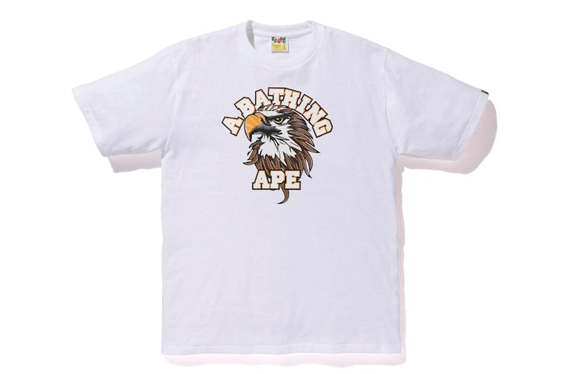 BAPE Eagle College Tee White
