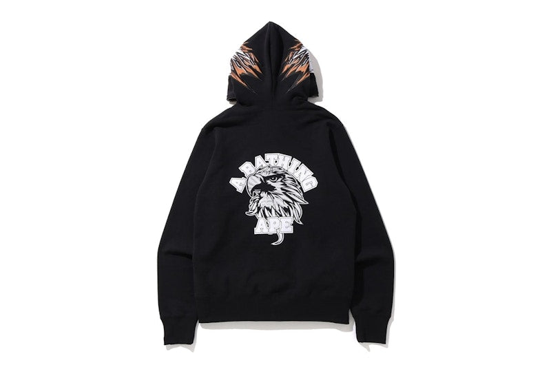 BAPE Eagle Full Zip Hoodie Black