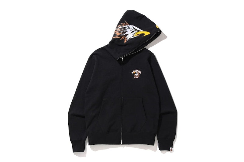 BAPE Eagle Full Zip Hoodie Black