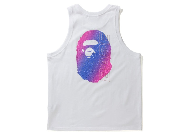 BAPE Electro Neon Tank Top White