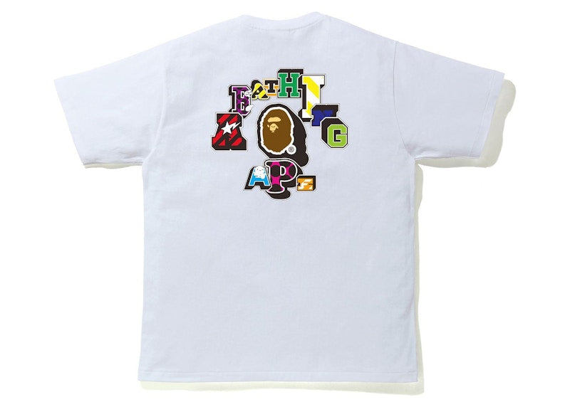 BAPE Emblem Tee White