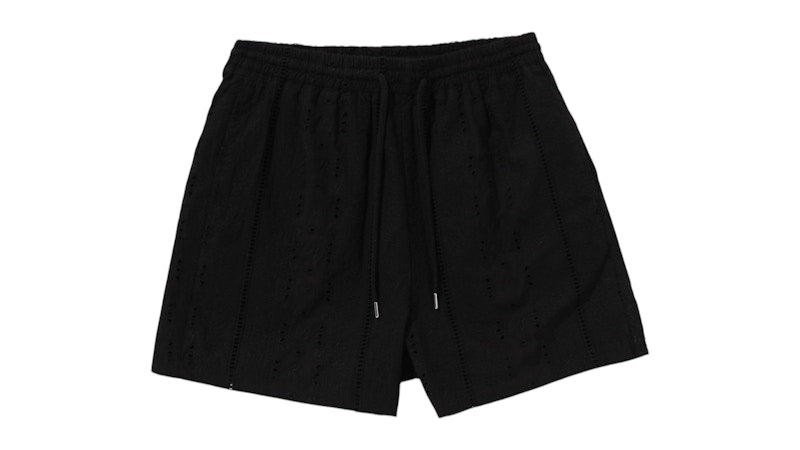 BAPE Embroidery Relaxed Fit Shorts Black