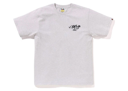 BAPE Embroidery Style Souvenir Logo Tee Grey