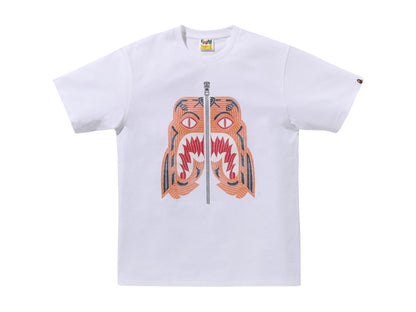 BAPE Embroidery Style Tiger Tee White