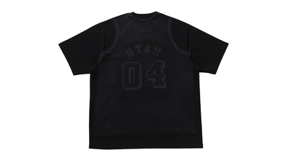 BAPE Fake Print Relaxed Fit Tee Black