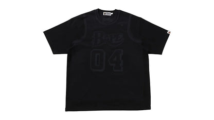 BAPE Fake Print Relaxed Fit Tee Black