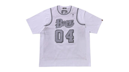 BAPE Fake Print Relaxed Fit Tee White