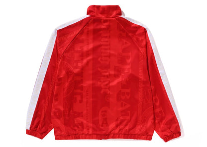 BAPE Fans Scarf Track Jacket Red