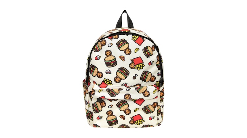 BAPE Fast Food All Print Pattern Mini Backpack Backpack Multi