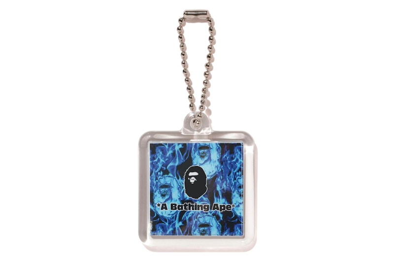 BAPE Flame Keychain Blue