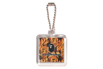 BAPE Flame Keychain Orange