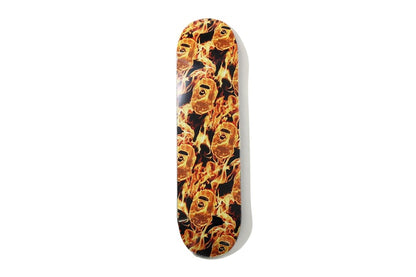 BAPE Flame Skateboard Orange