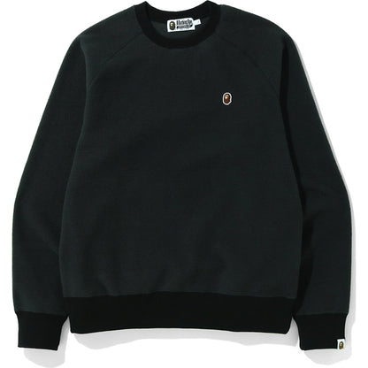 BAPE Fleece One Point Crewneck Black