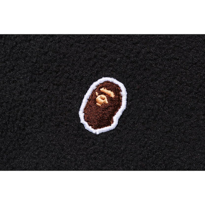 BAPE Fleece One Point Zip Hoodie Black