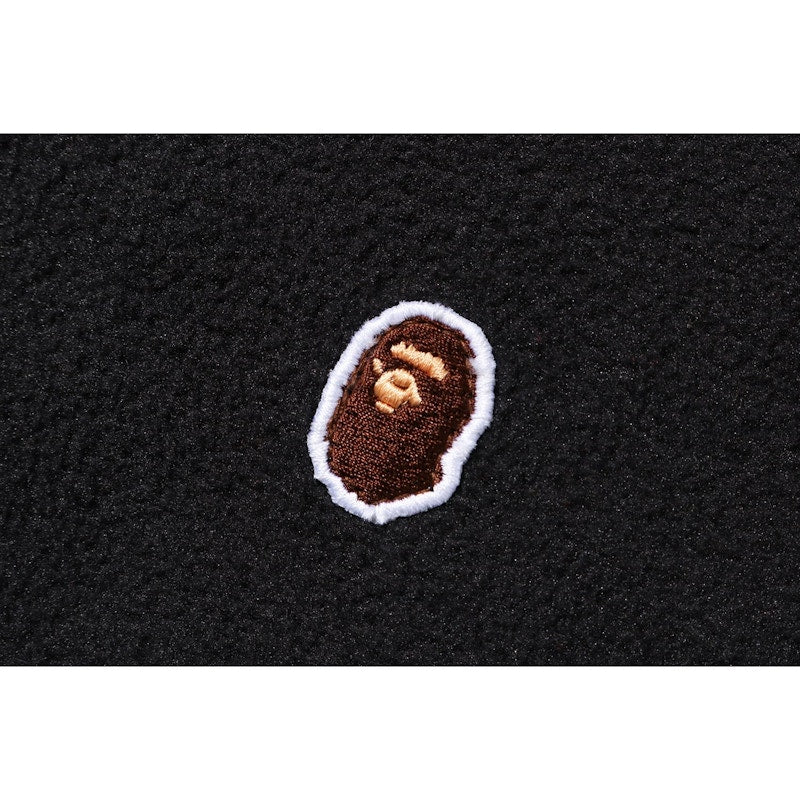 BAPE Fleece One Point Zip Hoodie Black