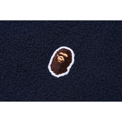 BAPE Fleece One Point Zip Hoodie Navy