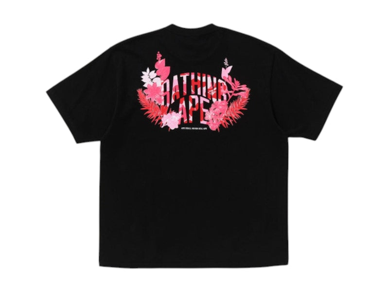 BAPE Flora Ape Head Relaxed Fit Tee Black