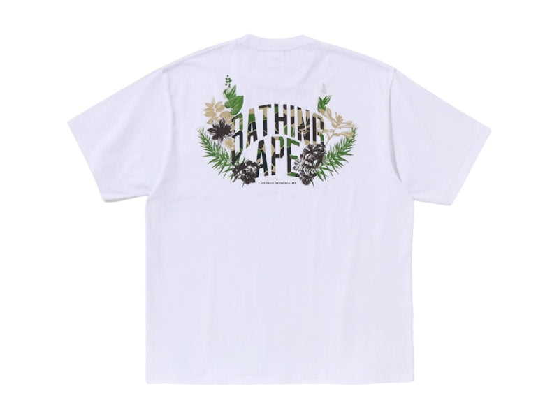 BAPE Flora Ape Head Relaxed Fit Tee White