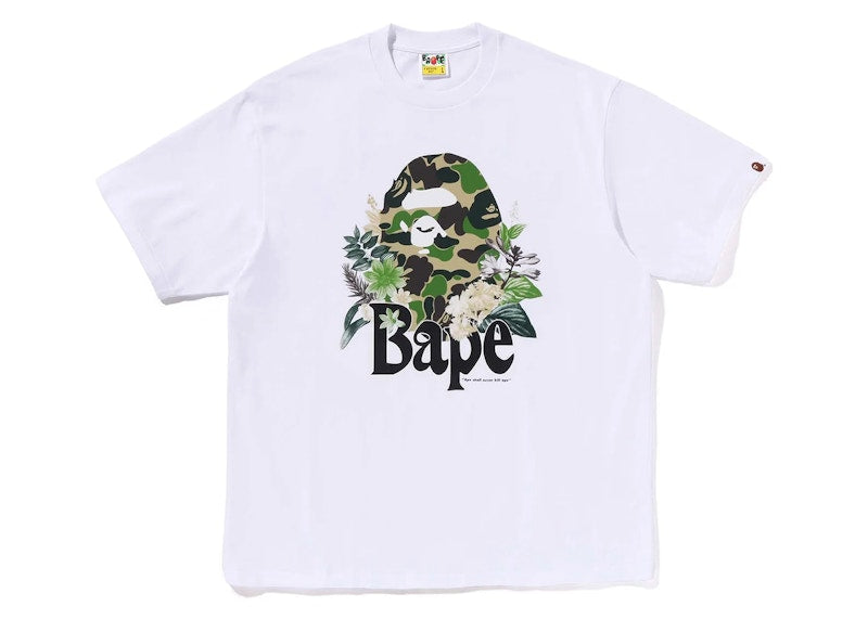 BAPE Flora Big Ape Head Relaxed Fit Tee White