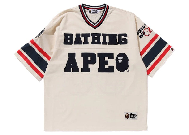 BAPE Football Jersey Ivory