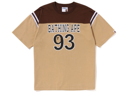 BAPE Football Relaxed Fit Tee Beige