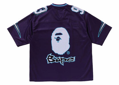 BAPE Football Relaxed Fit Tee Purple