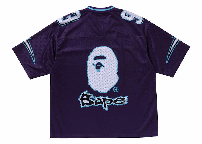 BAPE Football Relaxed Fit Tee Purple