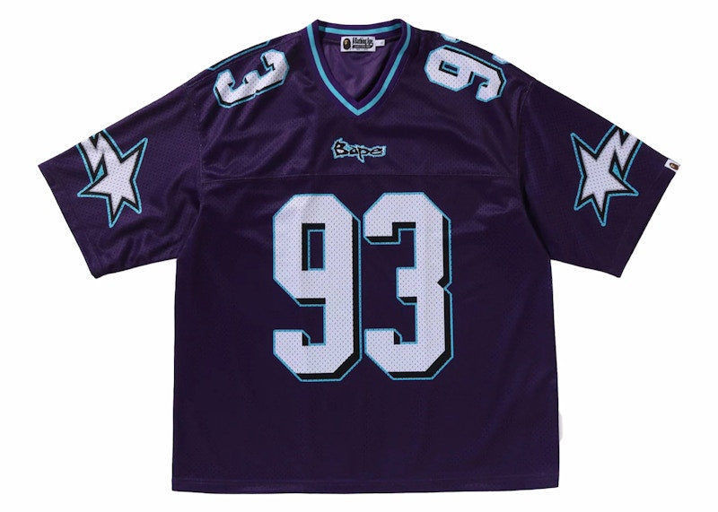 BAPE Football Relaxed Fit Tee Purple