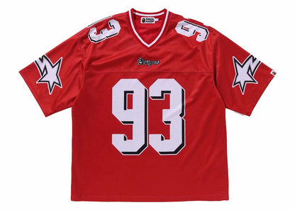BAPE Football Relaxed Fit Tee Red