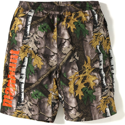 BAPE Forest Camo Track Shorts Beige