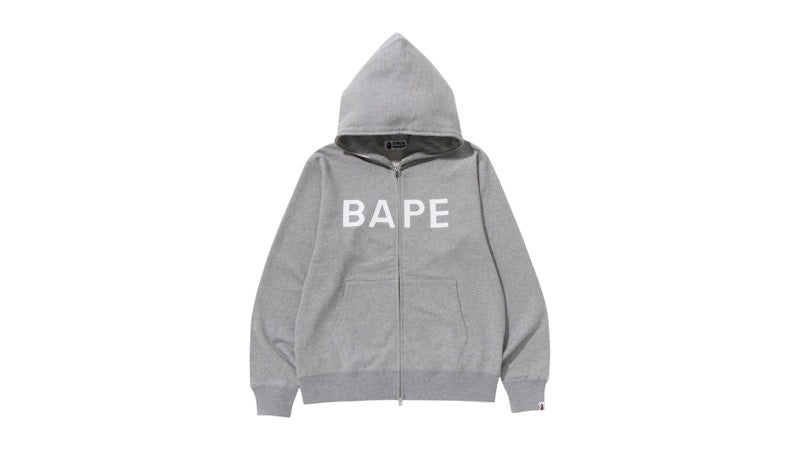 BAPE Full Zip Hoodie Gray